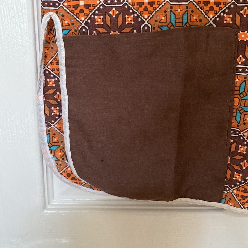 VTG 70’s Southwest Novelty Print Artist Art Smock Blouse Top - Picture 5 of 9